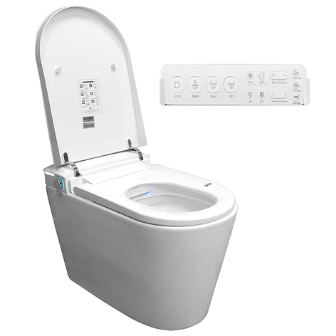 WC Inodoro Inteligente Joytek Apertura/Cierre Automático - Descarga a Piso 30 cm 11