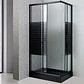 Shower Rectangular Strava Negro 110x70x198cm (Incluye Receptáculo) - Miniatura 7