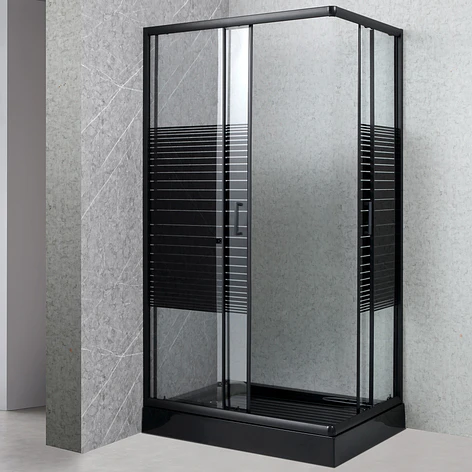 Shower Rectangular Strava Negro 120x70x198cm (Incluye Receptáculo) 7