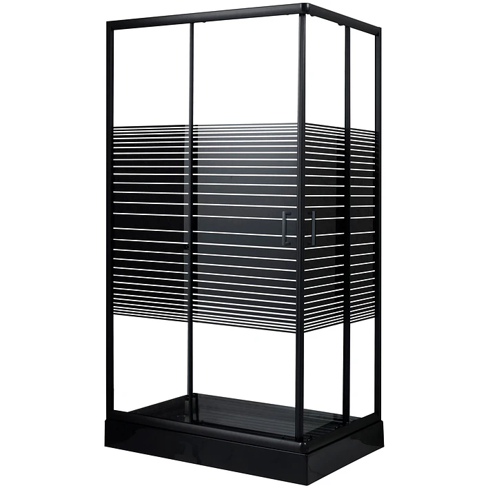 Shower Rectangular Strava Negro 120x70x198cm (Incluye Receptáculo) 8