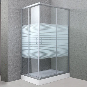 Shower Rectangular Strava Blanco 120x70x198cm (Incluye Receptáculo)