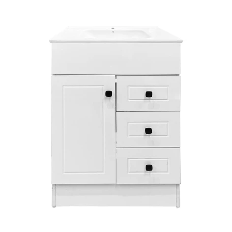 Mueble Vanitorio Joytek Blanco + Cubierta de Loza Plana 60x47x80 cm 1