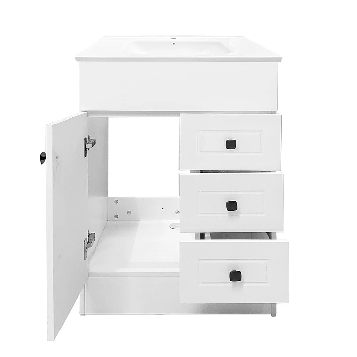 Mueble Vanitorio Joytek Blanco + Cubierta de Loza Plana 60x47x80 cm 6
