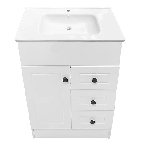 Mueble Vanitorio Joytek Blanco + Cubierta de Loza Plana 60x47x80 cm 8