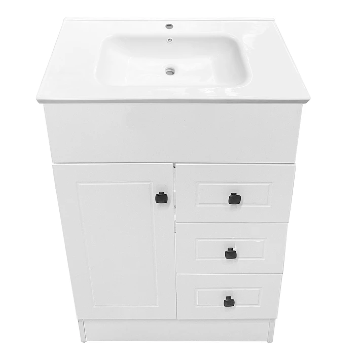 Mueble Vanitorio Joytek Blanco + Cubierta de Loza Plana 60x47x80 cm 8