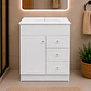 Mueble Vanitorio Joytek Blanco + Cubierta de Loza Plana 70x47x80 cm - Miniatura 2