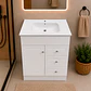 Mueble Vanitorio Joytek Blanco + Cubierta de Loza Plana 70x47x80 cm - Miniatura 3