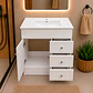Mueble Vanitorio Joytek Blanco + Cubierta de Loza Plana 70x47x80 cm - Miniatura 5