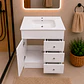 Mueble Vanitorio Joytek Blanco + Cubierta de Loza Plana 70x47x80 cm - Miniatura 4