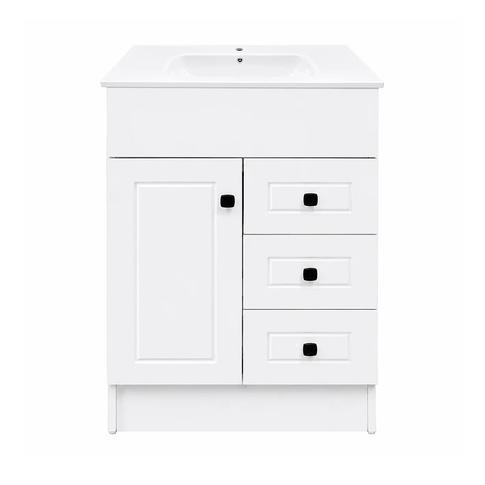 Mueble Vanitorio Joytek Blanco + Cubierta de Loza Plana 60x47x80 cm 1