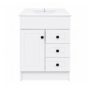 Mueble Vanitorio Joytek Blanco + Cubierta de Loza Plana 60x47x80 cm