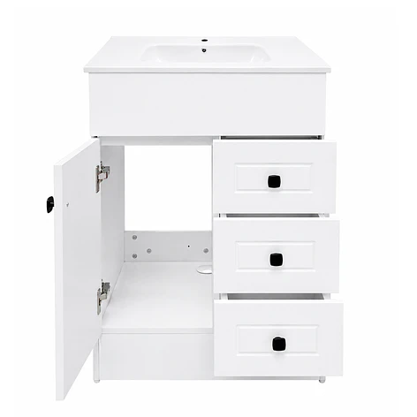 Mueble Vanitorio Joytek Blanco + Cubierta de Loza Plana 60x47x80 cm 6