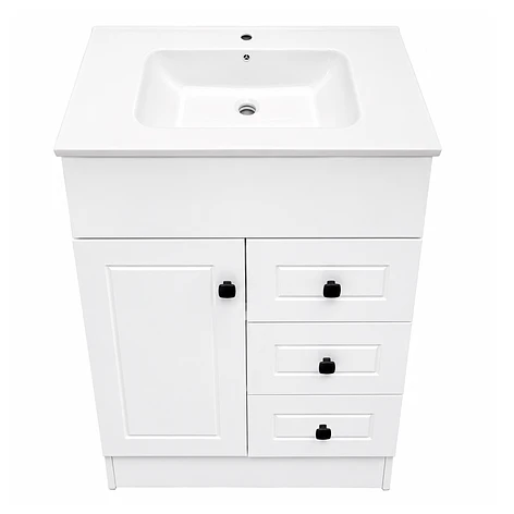 Mueble Vanitorio Joytek Blanco + Cubierta de Loza Plana 60x47x80 cm 7