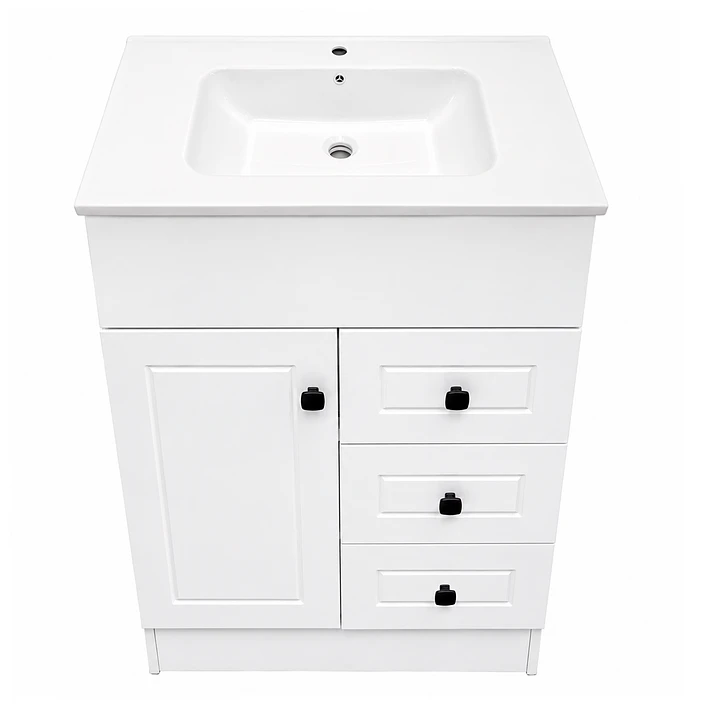 Mueble Vanitorio Joytek Blanco + Cubierta de Loza Plana 60x47x80 cm 7