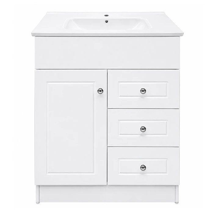 Mueble Vanitorio Joytek Blanco + Cubierta de Loza Plana 70x47x80 cm 1