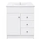 Mueble Vanitorio Joytek Blanco + Cubierta de Loza Plana 70x47x80 cm - Miniatura 1