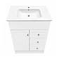 Mueble Vanitorio Joytek Blanco + Cubierta de Loza Plana 70x47x80 cm - Miniatura 6