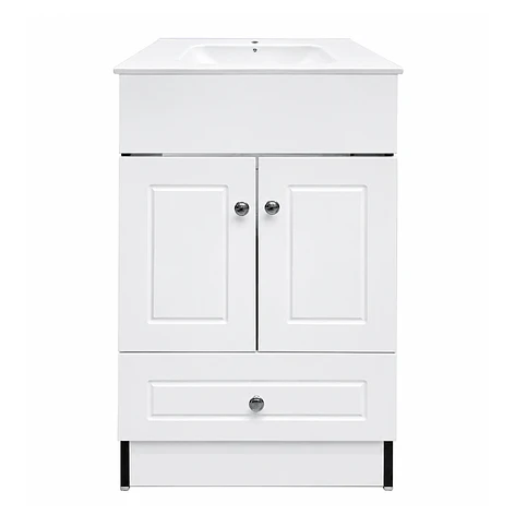 Mueble Vanitorio Joytek Blanco + Cubierta de Loza Plana 50x40x80 cm 1