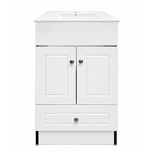 Mueble Vanitorio Joytek Blanco + Cubierta de Loza Plana 50x40x80 cm