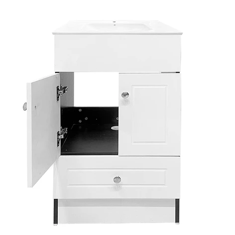 Mueble Vanitorio Joytek Blanco + Cubierta de Loza Plana 50x40x80 cm 6
