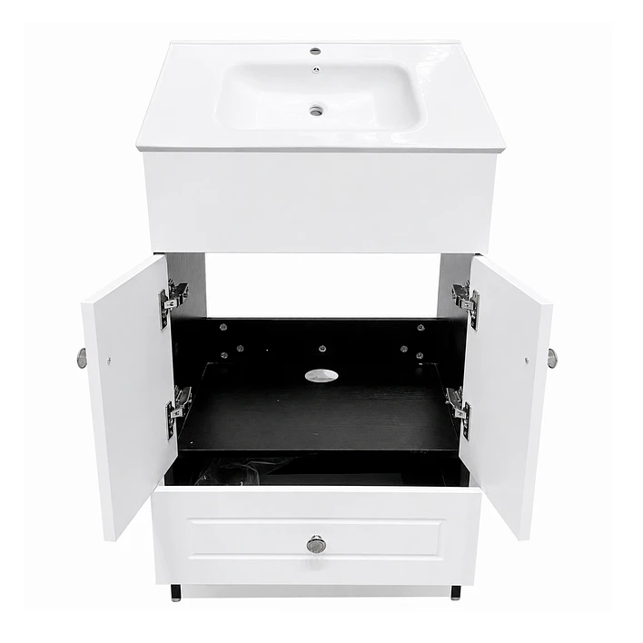 Mueble Vanitorio Joytek Blanco + Cubierta de Loza Plana 50x40x80 cm 8