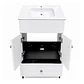 Mueble Vanitorio Joytek Blanco + Cubierta de Loza Plana 50x40x80 cm - Miniatura 8