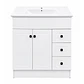 Mueble Vanitorio Joytek Blanco + Cubierta de Loza Plana 80x47x80 cm - Miniatura 1