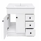Mueble Vanitorio Joytek Blanco + Cubierta de Loza Plana 80x47x80 cm - Miniatura 6