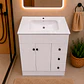 Mueble Vanitorio Joytek Blanco + Cubierta de Loza Plana 80x47x80 cm - Miniatura 4