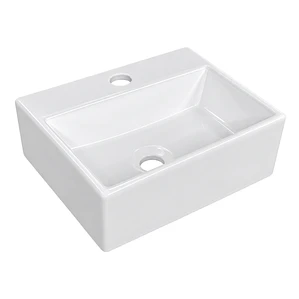 Lavamanos Rectangular Sobreponer Joytek Loza 3329 Blanco | 34x30x12 cm