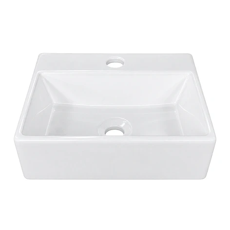 Lavamanos Rectangular Sobreponer Joytek Loza 3329 Blanco | 34x30x12 cm 5
