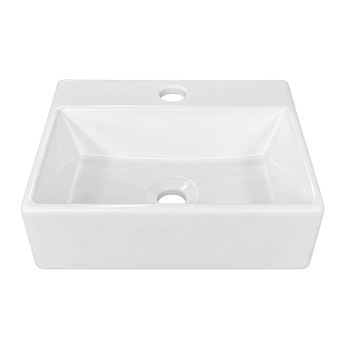Lavamanos Rectangular Sobreponer Joytek Loza 3329 Blanco | 34x30x12 cm 5