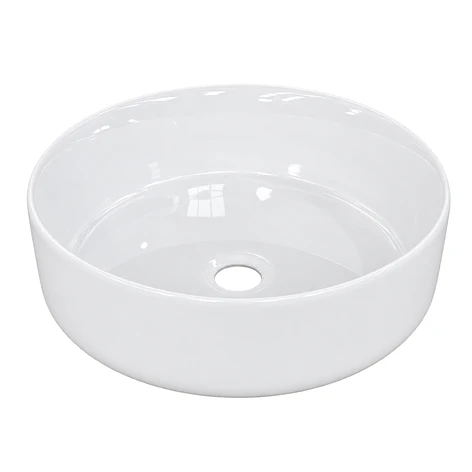 Lavamanos Redondo Sobreponer Joytek Loza 4040 Blanco | 40x12 cm 1