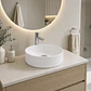 Lavamanos Redondo Sobreponer Joytek Loza 4040 Blanco | 40x12 cm - Miniatura 2