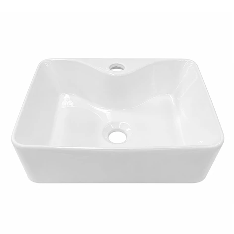 Lavamanos Rectangular Sobreponer Joytek Loza 4030 Blanco | 40x30x15 cm 1