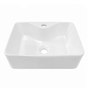 Lavamanos Rectangular Sobreponer Joytek Loza 4030 Blanco | 40x30x15 cm