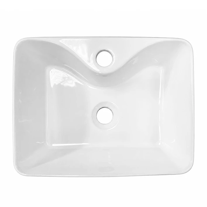 Lavamanos Rectangular Sobreponer Joytek Loza 4030 Blanco | 40x30x15 cm 6