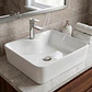 Lavamanos Rectangular Sobreponer Joytek Loza 4030 Blanco | 40x30x15 cm - Miniatura 4
