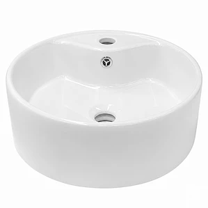 Lavamanos Redondo Sobreponer Joytek Loza 4141 Blanco | 41x15 cm