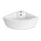 Lavamanos Esquinero Suspendido Joytek Loza 722 Blanco | 33x33x13 cm - Miniatura 7