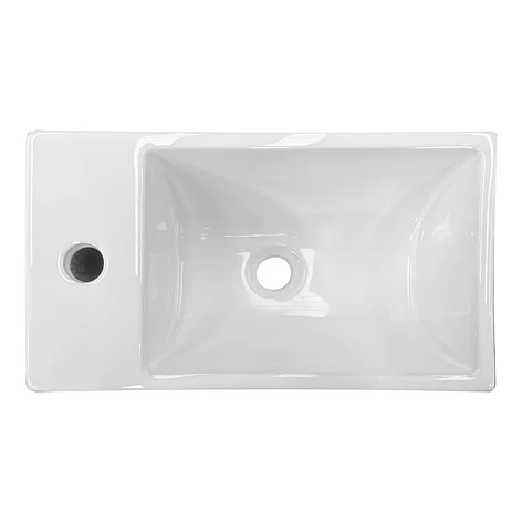 Lavamanos Rectangular Sobreponer Joytek Loza 011 Blanco | 45x25x12 cm 7