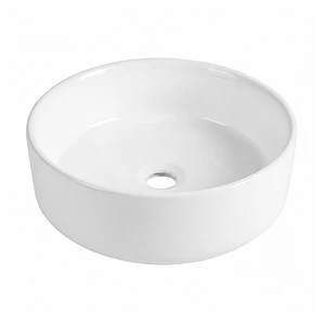 Lavamanos Redondo Sobreponer Joytek Loza 042AB Blanco Brillante | 36x12 cm