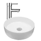 Lavamanos Redondo Sobreponer Joytek Loza 042A Blanco Mate | 36x12 cm - Miniatura 6