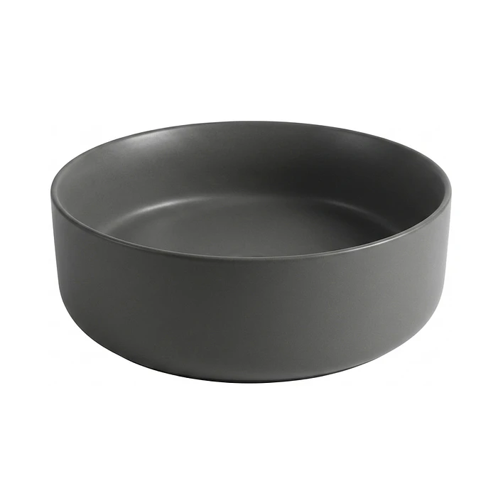 Lavamanos Redondo Sobreponer Joytek Loza 042AG Gris Mate | 36x12 cm 5