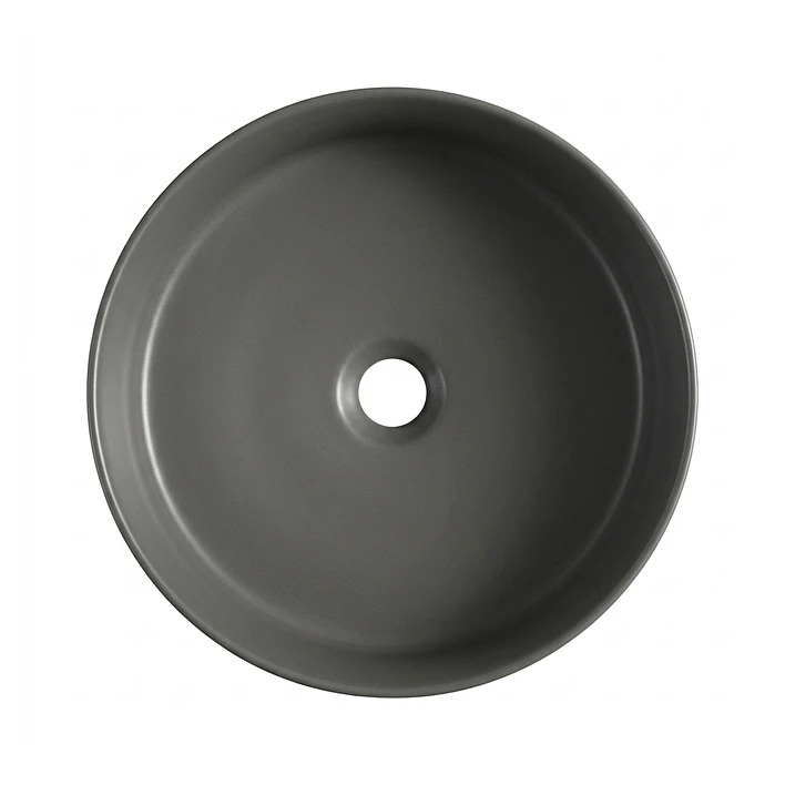 Lavamanos Redondo Sobreponer Joytek Loza 042AG Gris Mate | 36x12 cm 6