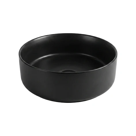 Lavamanos Redondo Sobreponer Joytek Loza 042AN Negro Mate | 36x12 cm 5