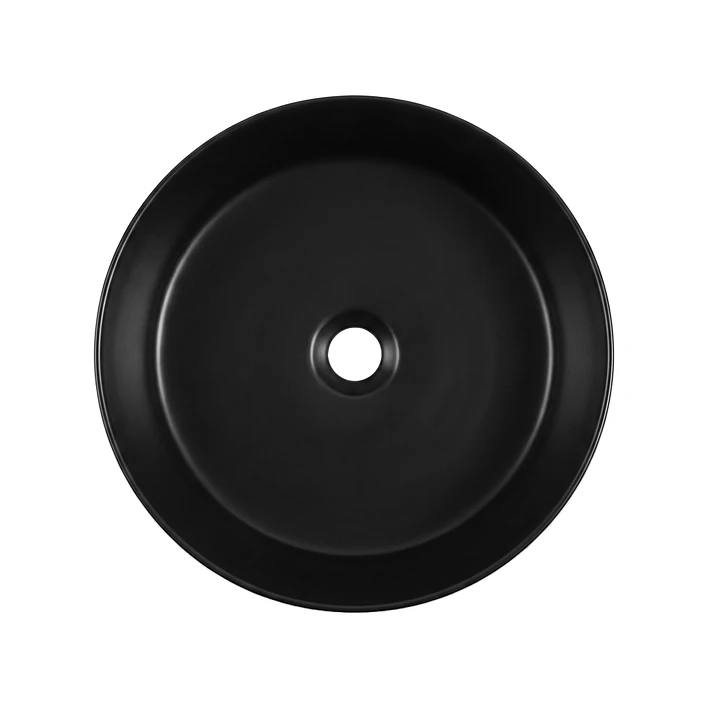 Lavamanos Redondo Sobreponer Joytek Loza 042AN Negro Mate | 36x12 cm 6
