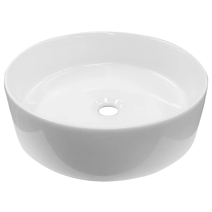 Lavamanos Redondo Sobreponer Joytek Loza 042DB Blanco Brillante | 40x12,5 cm 1