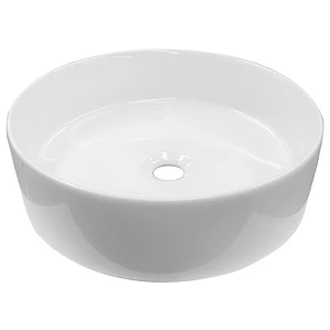 Lavamanos Redondo Sobreponer Joytek Loza 042DB Blanco Brillante | 40x12,5 cm
