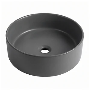 Lavamanos Redondo Sobreponer Joytek Loza 042DG Gris Mate | 40x12,5 cm